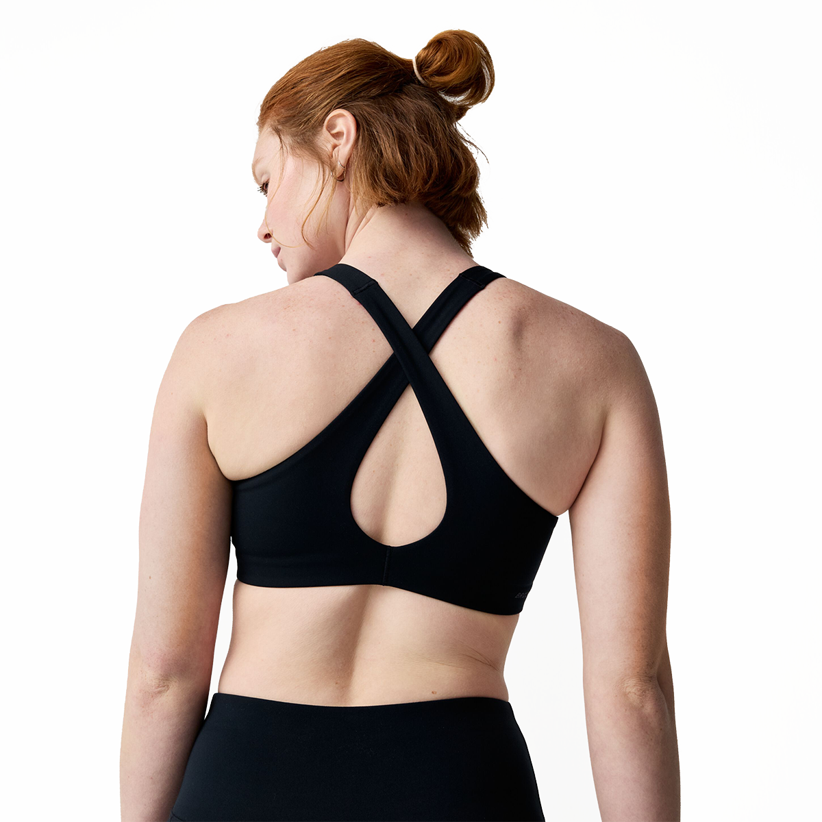 Brooks Chaser Padded Bra — Black — Size XSmall — Alternate View 8