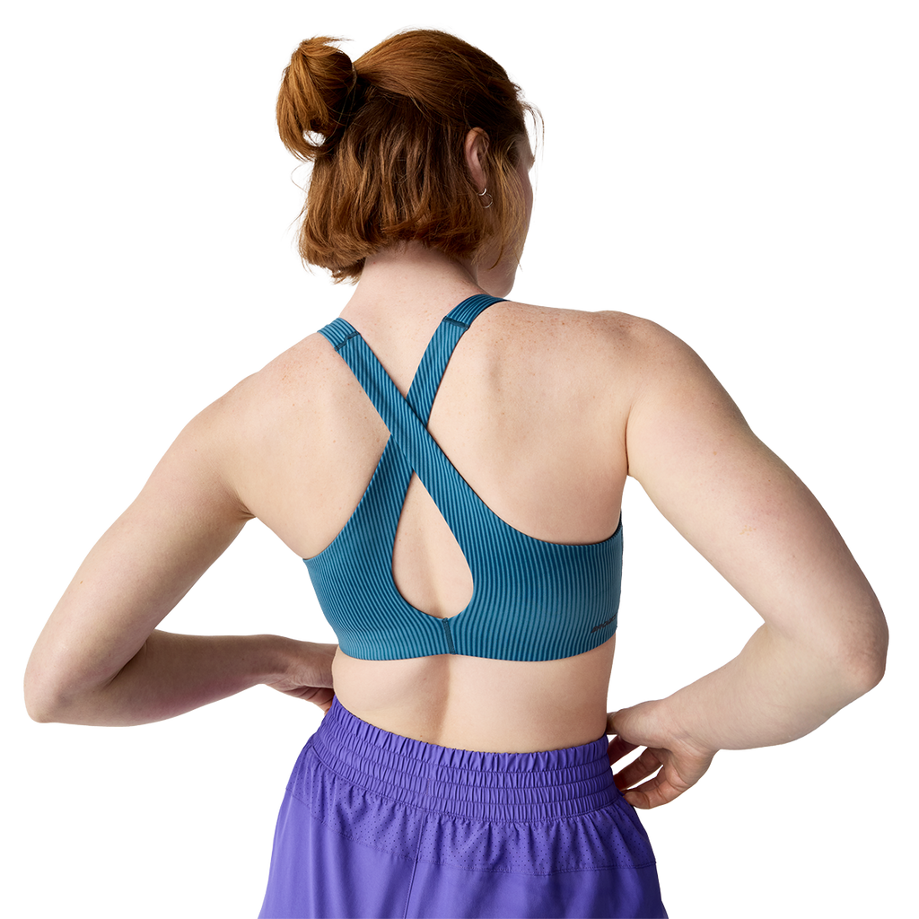 Brooks Chaser Padded Bra — Black — Size XSmall — Side View