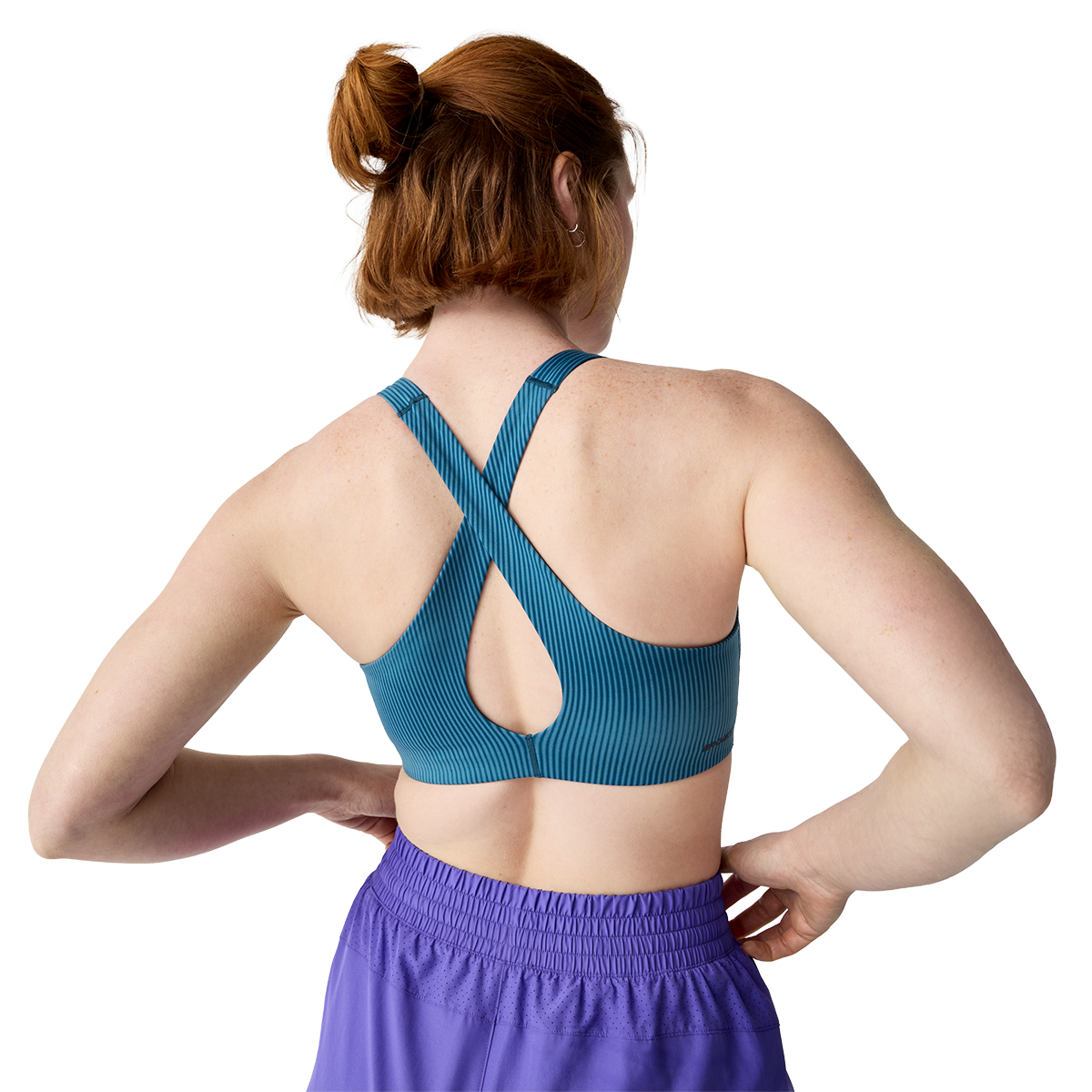 Brooks Chaser Padded Bra — Black — Size XSmall — Side View