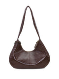 Ganni Medium Croc Embossed Shoulder Bag — Same as shown — Size One Size — Side View