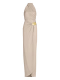 Silvia Tcherassi Davinia Dress — Beige — Size S — Front View