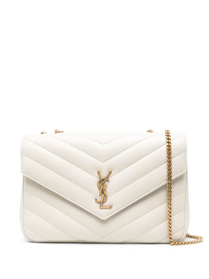 Saint Laurent Large Loulou Leather Shoulder Bag — Same as shown — Size One Size — Front View