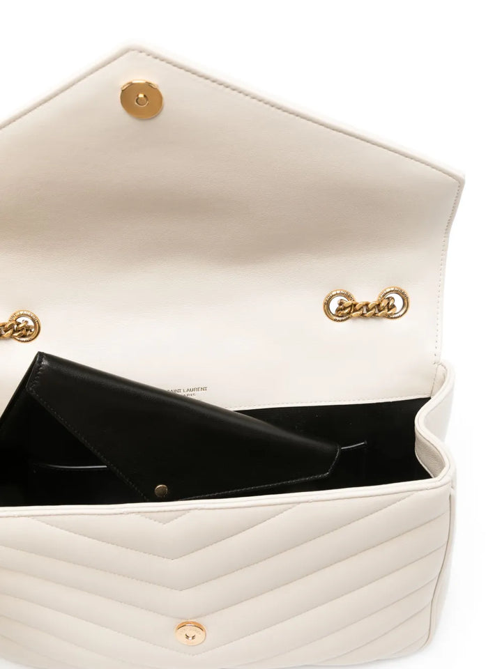 Saint Laurent Large Loulou Leather Shoulder Bag — Same as shown — Size One Size — Detail View