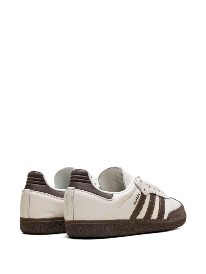 adidas Samba Og Off White/Earth Strata/Gum Sneakers — Light Beige — Size US M 11 - US W 12.5 — Back View