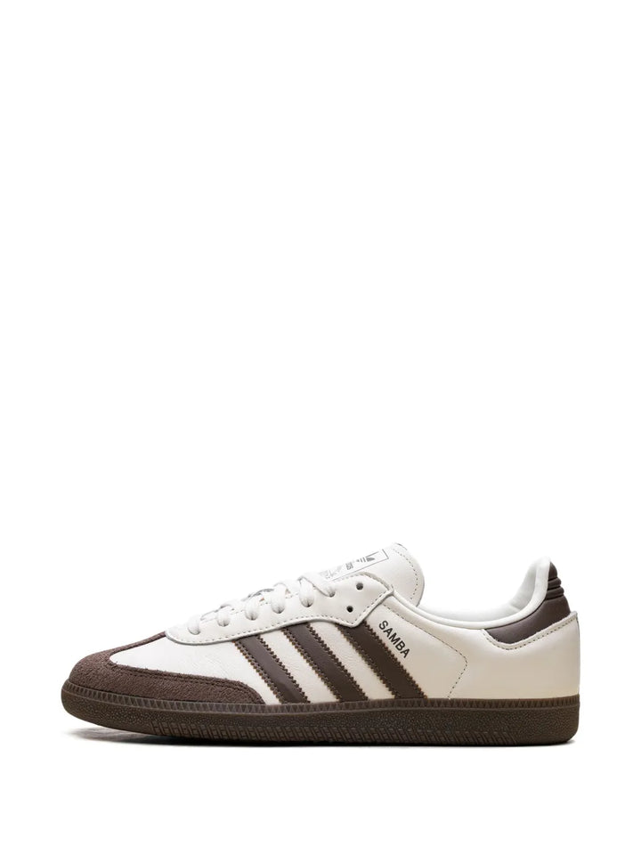 adidas Samba Og Off White/Earth Strata/Gum Sneakers — Light Beige — Size US M 11 - US W 12.5 — Top View