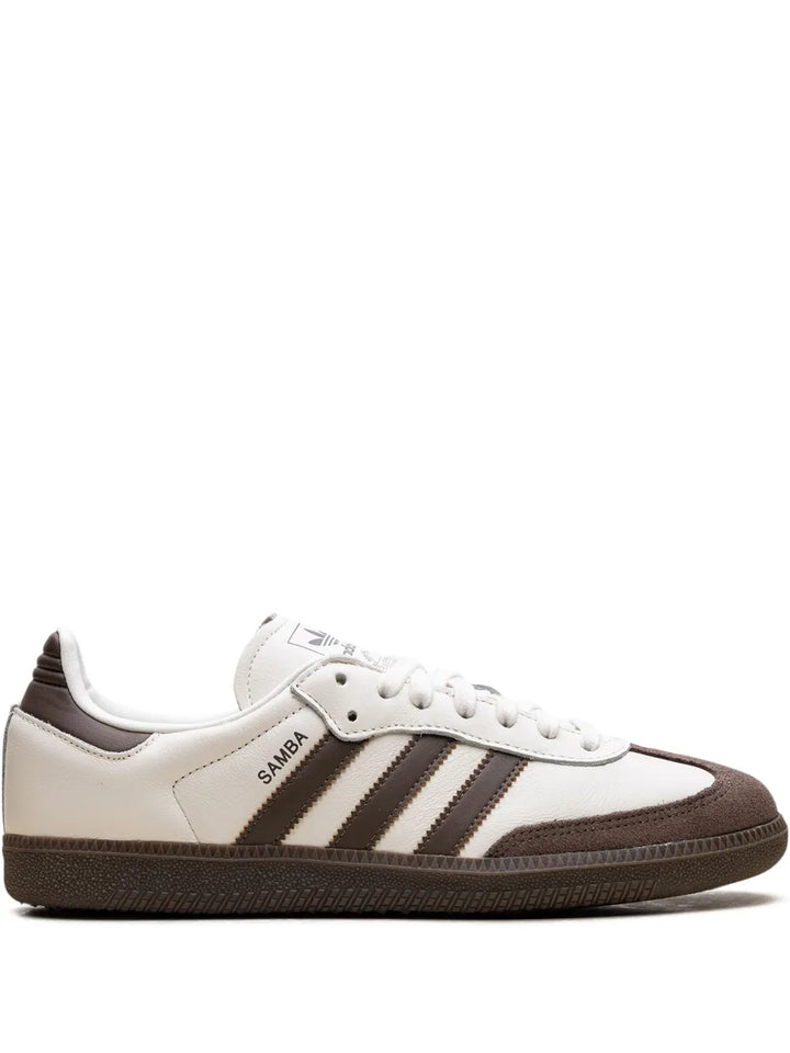 adidas Samba Og Off White/Earth Strata/Gum Sneakers — Light Beige — Size US M 11 - US W 12.5 — Front View