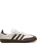 adidas Samba Og Off White/Earth Strata/Gum Sneakers — Light Beige — Size US M 11 - US W 12.5 — Front View