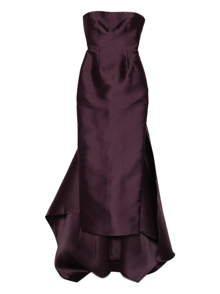 Solace London Imani Maxi Dress — Purple — Size XS — Front View