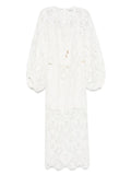 Zimmermann Coco Lace Midi Dress — White — Size XS — Front View