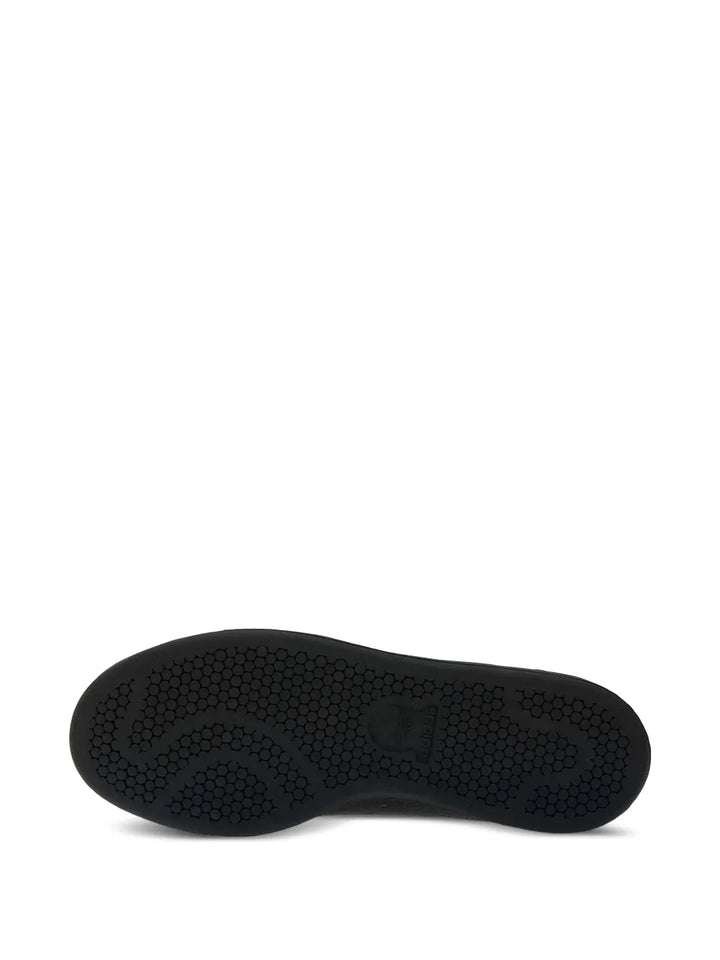 adidas Fa Stan Smith Textured Leather Sneakers — Black — Size US M 10.5 - US W 12 — Lifestyle View