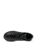 adidas Fa Stan Smith Textured Leather Sneakers — Black — Size US M 10.5 - US W 12 — Detail View