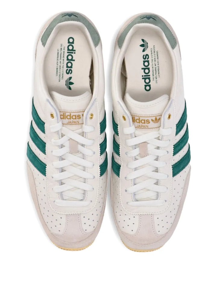 adidas Japan Suede-Panelled Sneakers — Cream — Size US M 10 - US W 11.5 — Top View