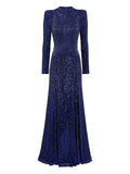 Jenny Packham Aurora Gown — Blue/ Navy — Size XS — Front View