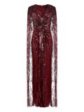 Jenny Packham Gold Rush Gown — Red/ Gold — Size XS — Front View