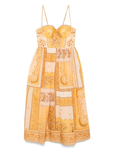 Zimmermann Lucky Dress — Yellow — Size L — Front View