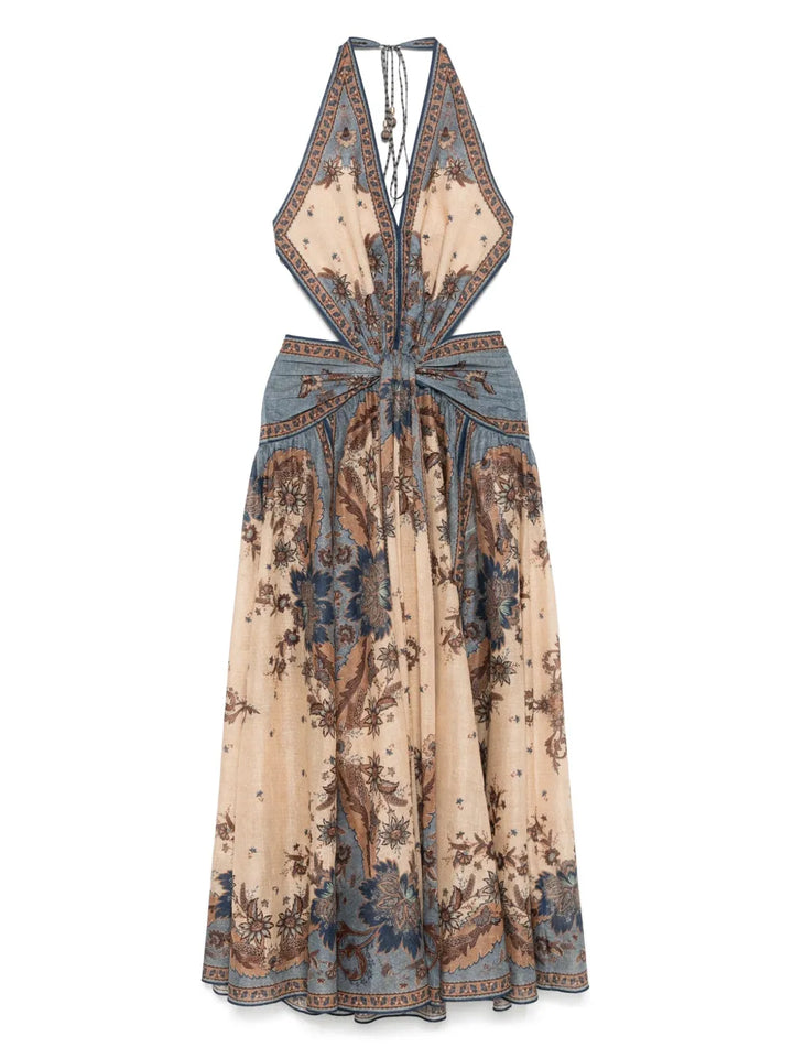 Zimmermann Cotton Dress — Green — Size XS — Front View