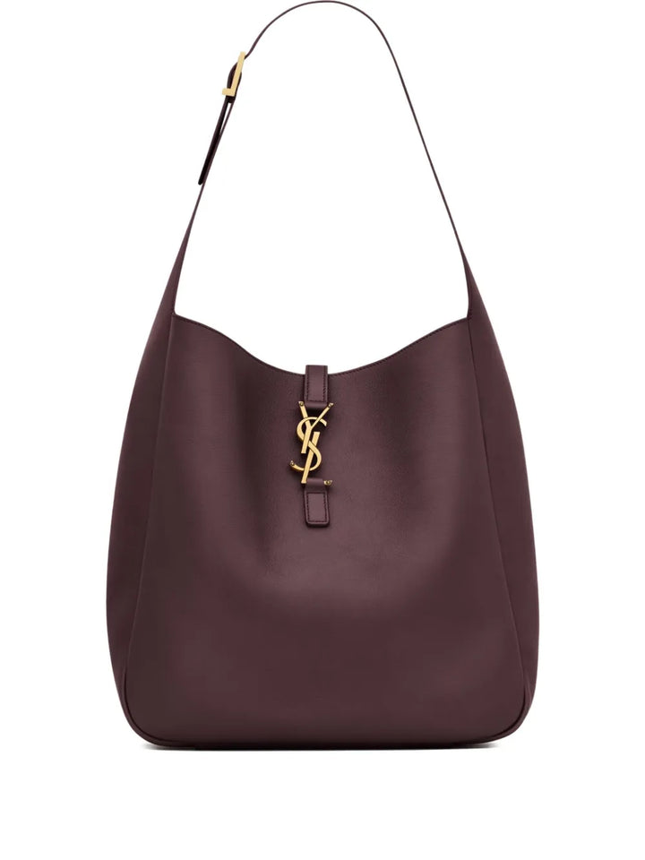 Saint Laurent Le 5 A 7 Slouchy Leather Shoulder Bag — Same as shown — Size One Size — Front View