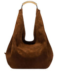 Moschino Handle Me Leather Shoulder Bag — Same as shown — Size One Size — Front View