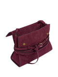 Moschino Medium Tie Me Suede Shoulder Bag — Same as shown — Size One Size — Back View