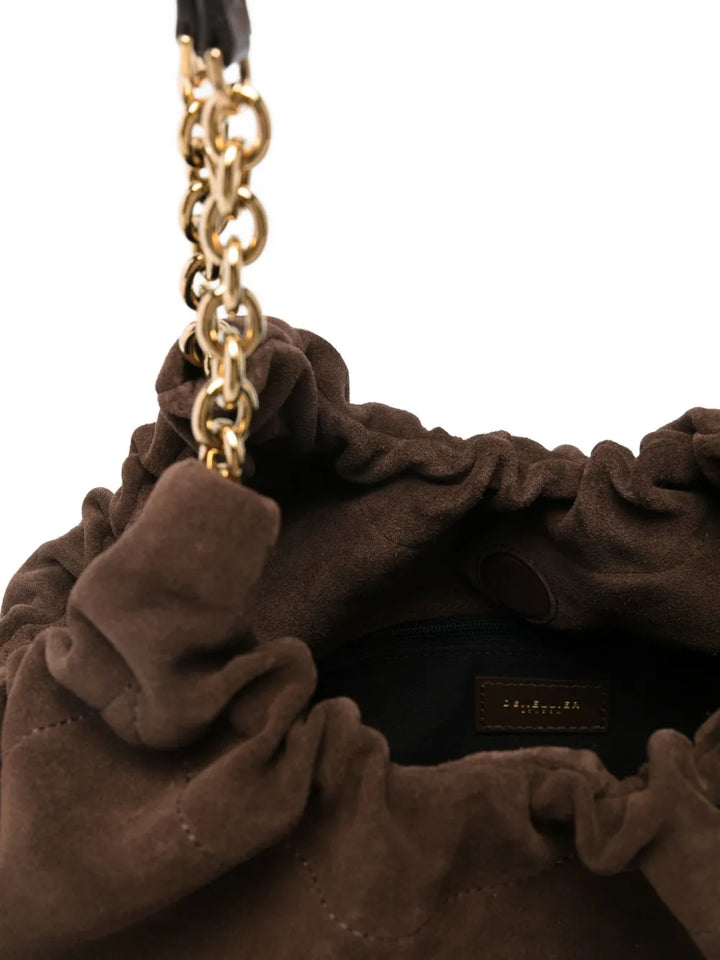 Demellier Midi Miami Suede Shoulder Bag — Same as shown — Size One Size — Detail View