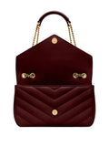 Saint Laurent Loulou Medium Shoulder Bag — Same as shown — Size One Size — Top View