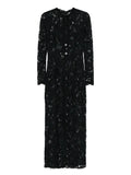 Manuri Laced Midi Dress — Black — Size S — Front View