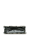 Chanel Pre Owned 2004 2005 Mini Woven Patent And Tweed Chessboard Single Flap Shoulder Bag — Same as shown — Size One Size — Top View