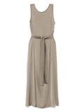 Moutaki Satin Midi Dress — Same as shown — Size XS — Front View