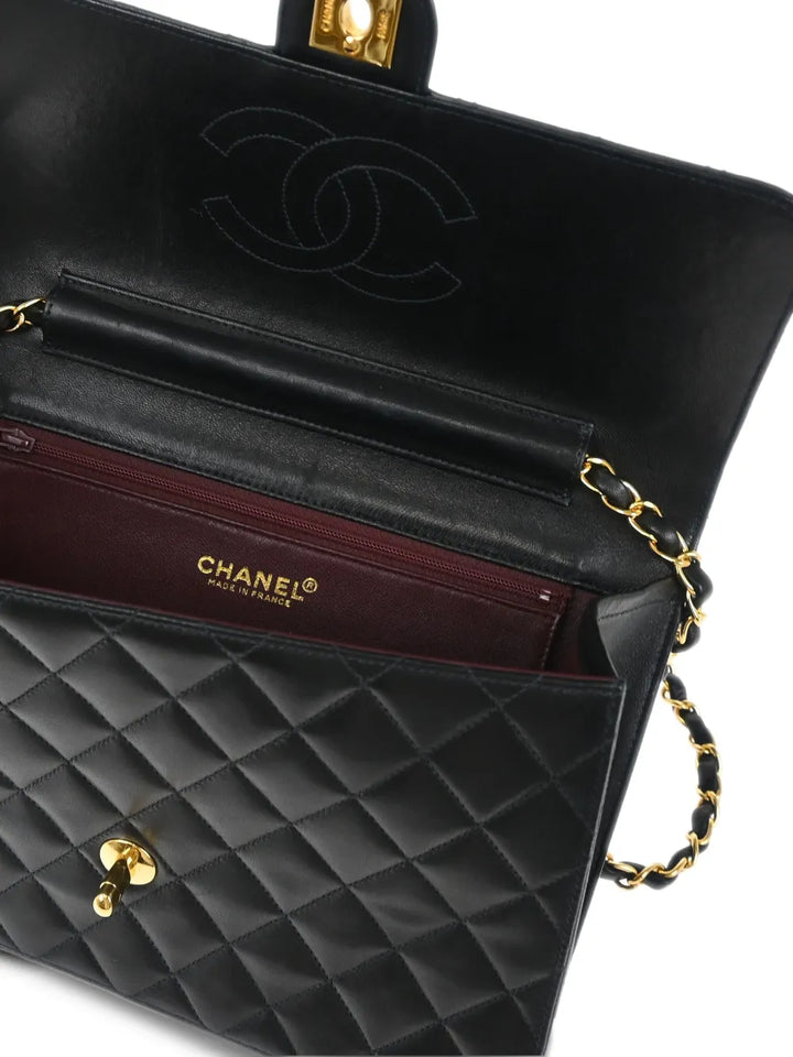 Chanel Pre Owned 2002 Classic Flap Shoulder Bag — Same as shown — Size One Size — Top View