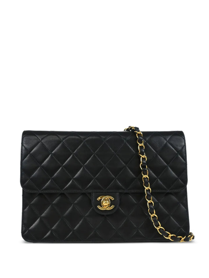 Chanel Pre Owned 2002 Classic Flap Shoulder Bag — Same as shown — Size One Size — Front View
