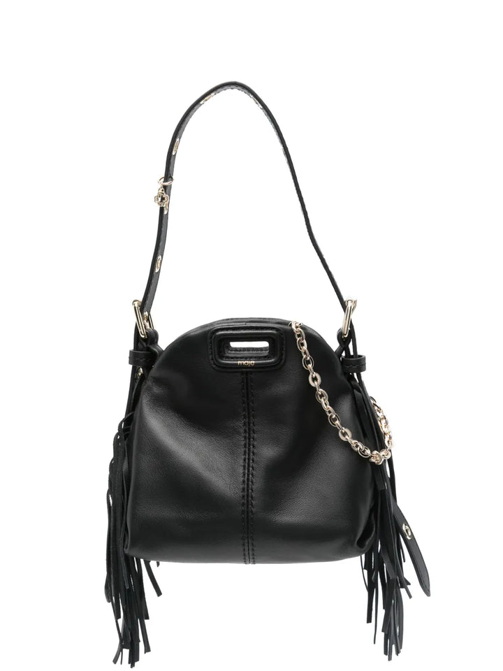 Maje Miss M Leather Micro Bag — Same as shown — Size One Size — Front View