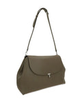 Toteme Flap Leather Shoulder Bag — Same as shown — Size One Size — Back View