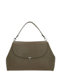 Toteme Flap Leather Shoulder Bag — Same as shown — Size One Size — Front View