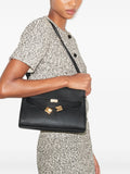 Tory Burch Lee Radziwill Pebble Leather Flap Shoulder Bag — Same as shown — Size One Size — Side View