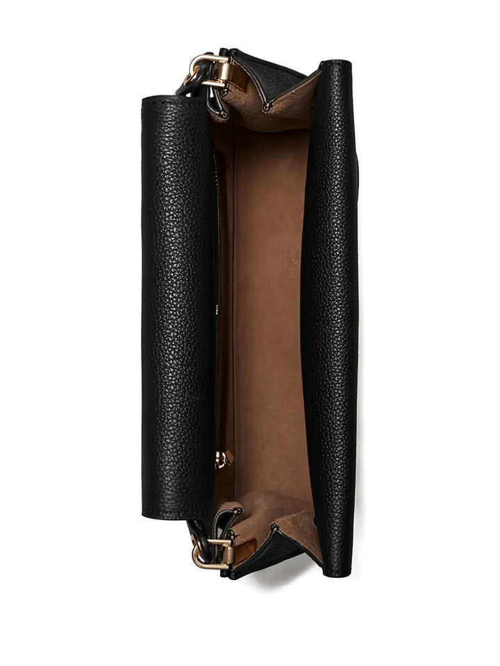 Tory Burch Lee Radziwill Pebble Leather Flap Shoulder Bag — Same as shown — Size One Size — Detail View