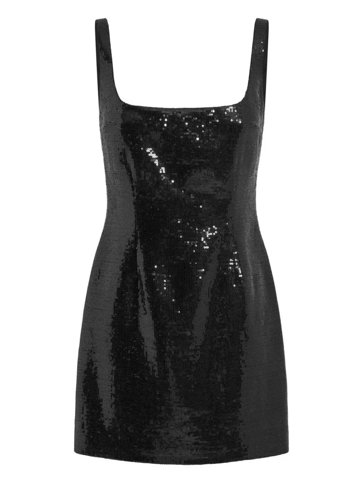 16Arlington Sior Mini Dress — Black — Size XS — Front View