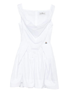 Vivienne Westwood Sunday Mini Dress — White/ Red — Size XS — Front View