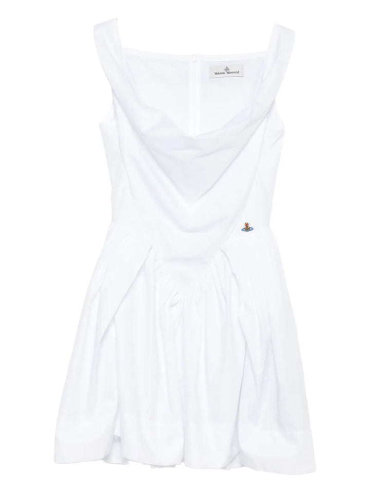 Vivienne Westwood Sunday Mini Dress — White/ Red — Size XS — Front View