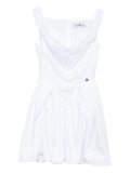 Vivienne Westwood Sunday Mini Dress — White/ Red — Size XS — Front View