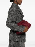 Themoire Bios Pleated Clutch Bag — Same as shown — Size One Size — Side View