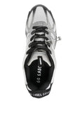 44 Label Group Mesh-Panel Lace-Up Sneakers — Grey — Size US M 3.5 - US W 5 — Top View