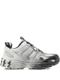 44 Label Group Mesh-Panel Lace-Up Sneakers — Grey — Size US M 3.5 - US W 5 — Front View