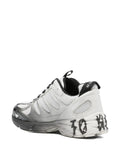 44 Label Group Mesh-Panel Lace-Up Sneakers — Grey — Size US M 3.5 - US W 5 — Back View