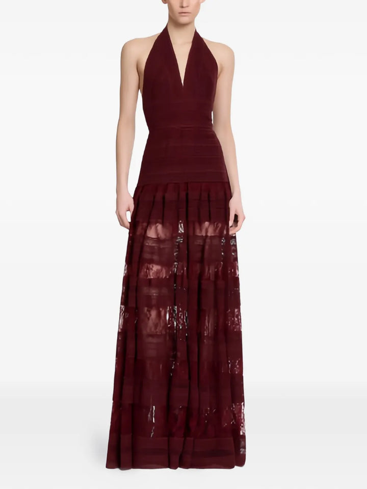 Elie Saab Lace Halterneck Elie Saab Dress — Same as shown — Size XS — Front View