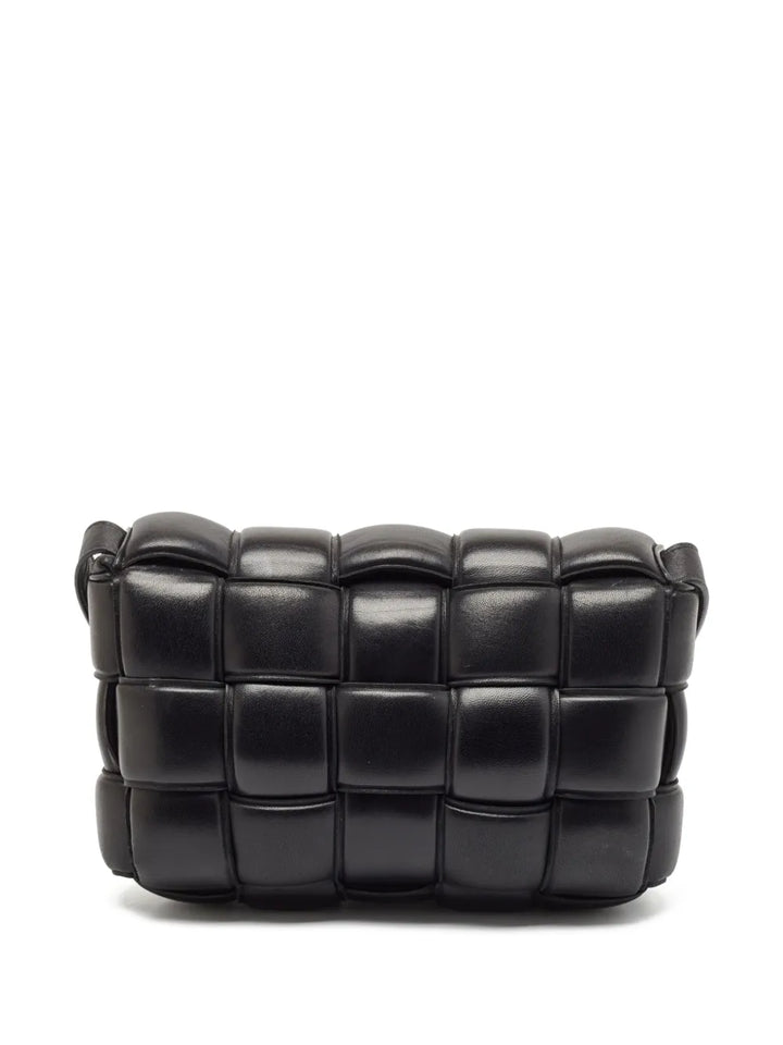 Bottega Veneta Pre Owned Quilted Leather Shoulder Bag — Same as shown — Size One Size — Back View
