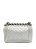 Chanel Pre Owned 2024 Mini Boy Chanel Quilted Leather Shoulder Bag — Same as shown — Size One Size — Side View
