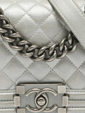 Chanel Pre Owned 2024 Mini Boy Chanel Quilted Leather Shoulder Bag — Same as shown — Size One Size — Detail View