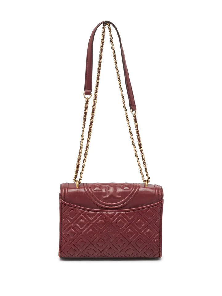 Tory Burch Pre Owned Diamond Quilting Leather Shoulder Bag — Same as shown — Size One Size — Side View