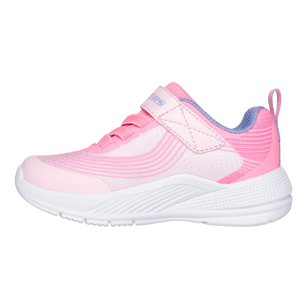 Skechers Microspec Advance — Light Pink - Lavender — Size B — Width 9 — Side View