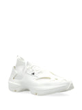 adidas By Stella Mccartney Sock-Style Mesh Sneakers — White — Size US M 10 - US W 11.5 — Side View